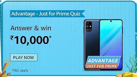 Amazon Advantage Just For Prime Quiz Answers Today 21 July 2021
