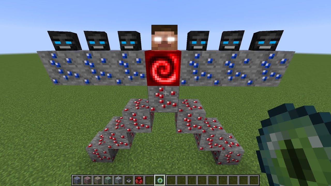what if you create a SPIRAL WITHER SKULL in MINECRAFT - YouTube