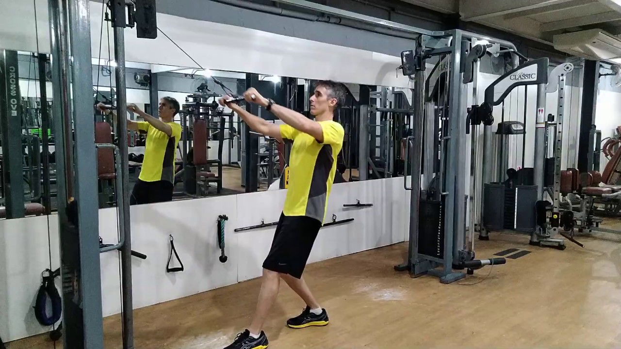 REMADA PRONADA NA POLIA ALTA EXERCÍCIO PARA COSTAS REMADA NO CROSS