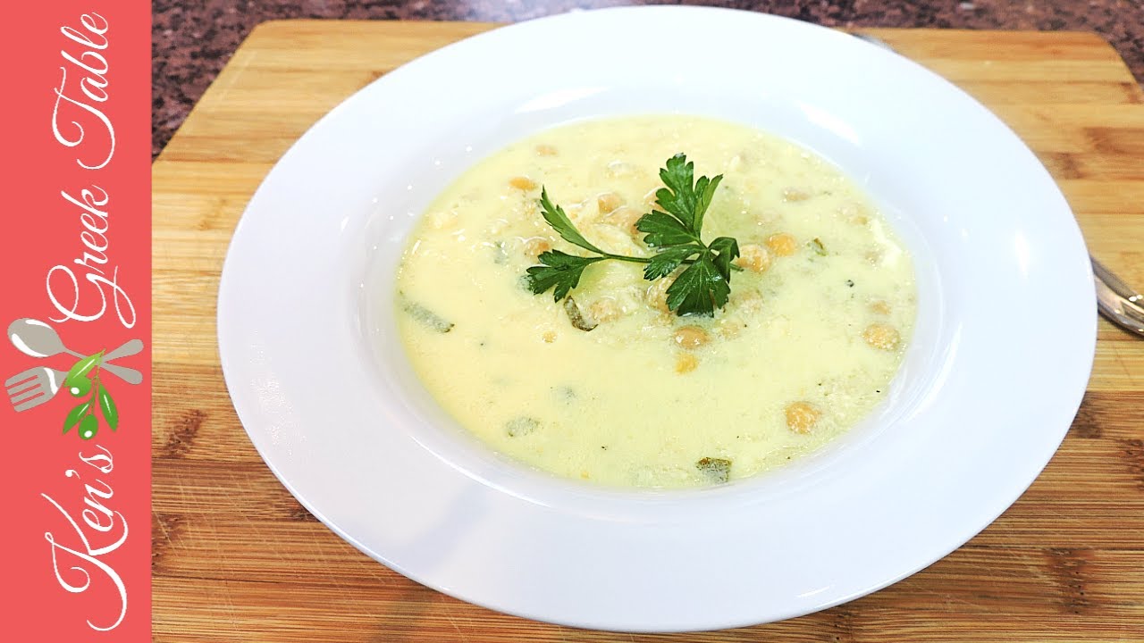 Chickpea and Orzo Avgolemono Soup   Quick and Easy Greek Soup Recipe