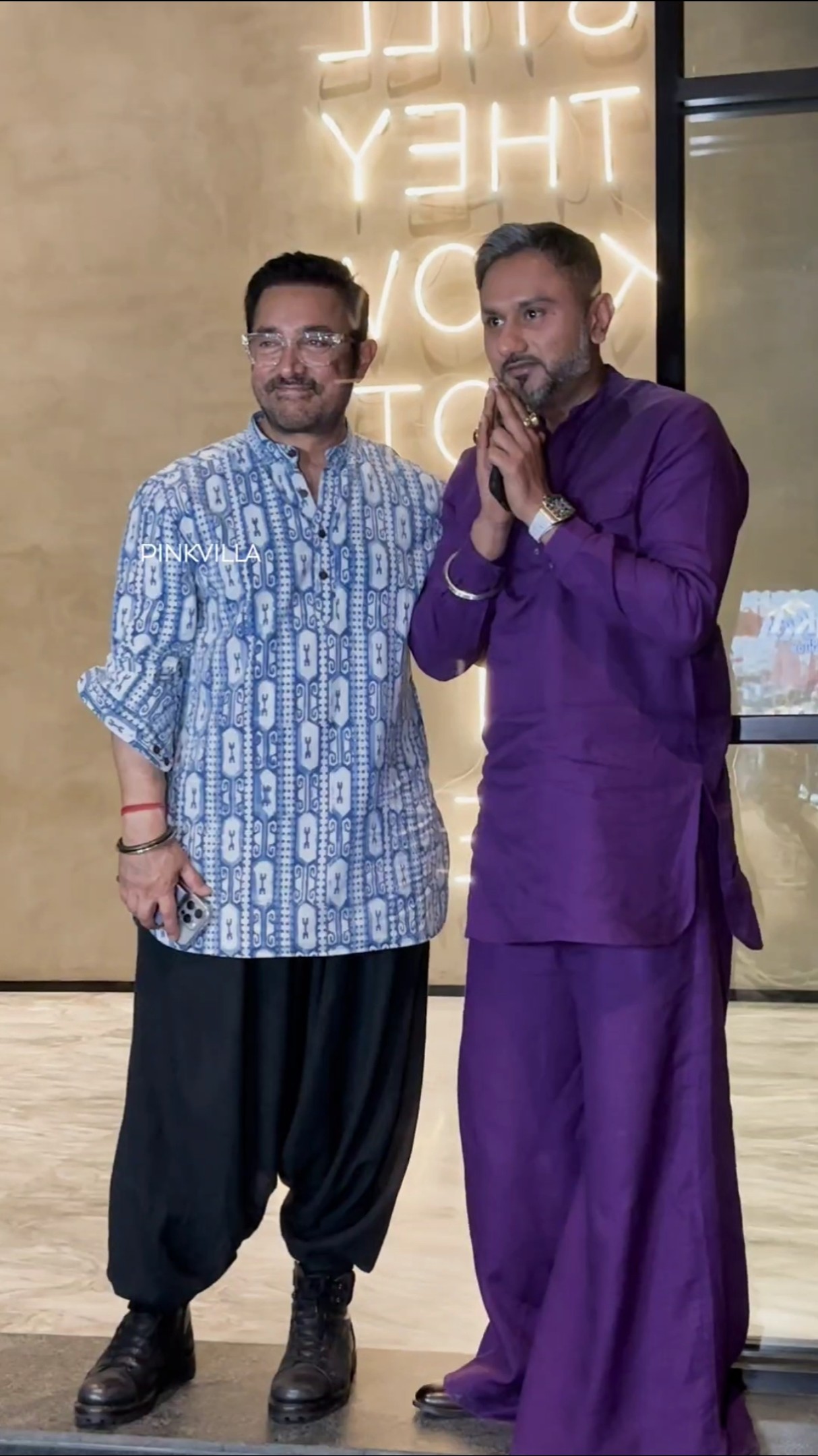 Aamir Khan \u0026 Yo Yo Honey Singh Meet At Loveyapa Screening ? | #shorts #bollywood #trending