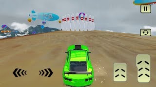 MEGA RAMP Car Stunts 3d Green Car - Impossible Car Stunts 2019 screenshot 5