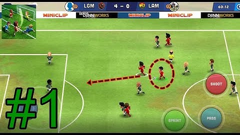 Mini Football - Mobile Soccer - Gameplay Walkthrough Part 1 - Training (Android, iOS)