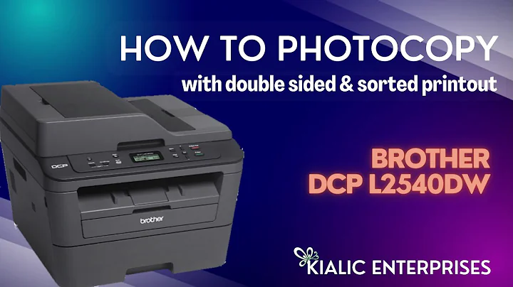 how to photocopy with double sided and sorted printout at brother DCPL2540dw