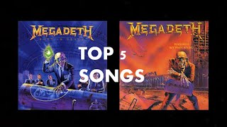 Top 5 Megadeth Songs