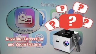 ❓#FAQ | X3 Projector: Keystone Correction and Zoom Feature Demo