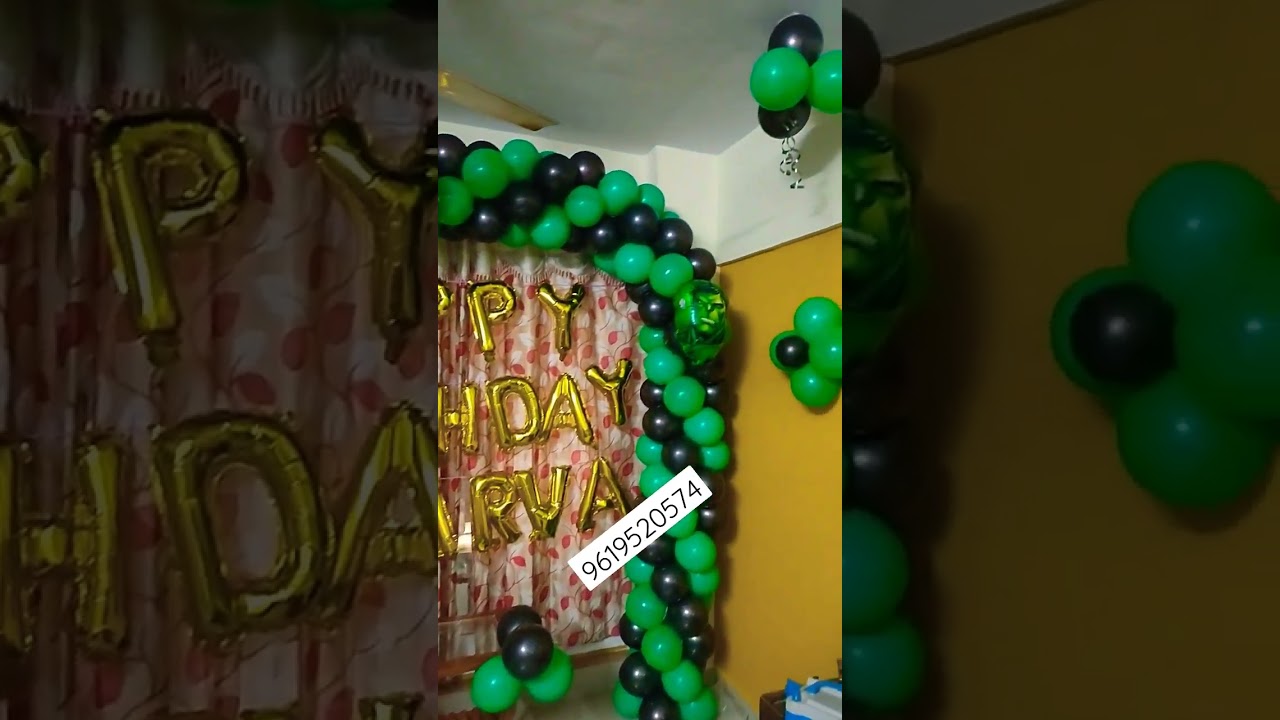 Hulk theme decoration | Hulk theme balloon decoration