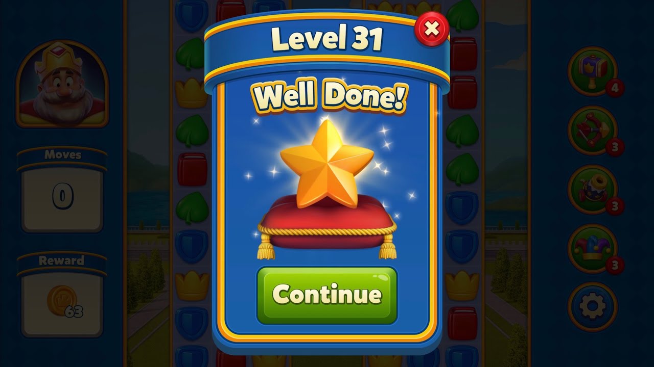 Royal Match - King Robert - Level 31 to 40