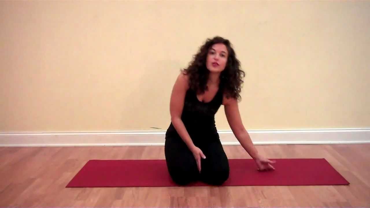 2 Minute Beginners Yoga Child's pose for lower back YouTube