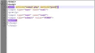 SUMAR DOS NÚMEROS EN PHP (TRES)