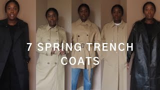 7 SPRING TRENCH COATS | TRY ON HAUL | Bwalya Pongolati