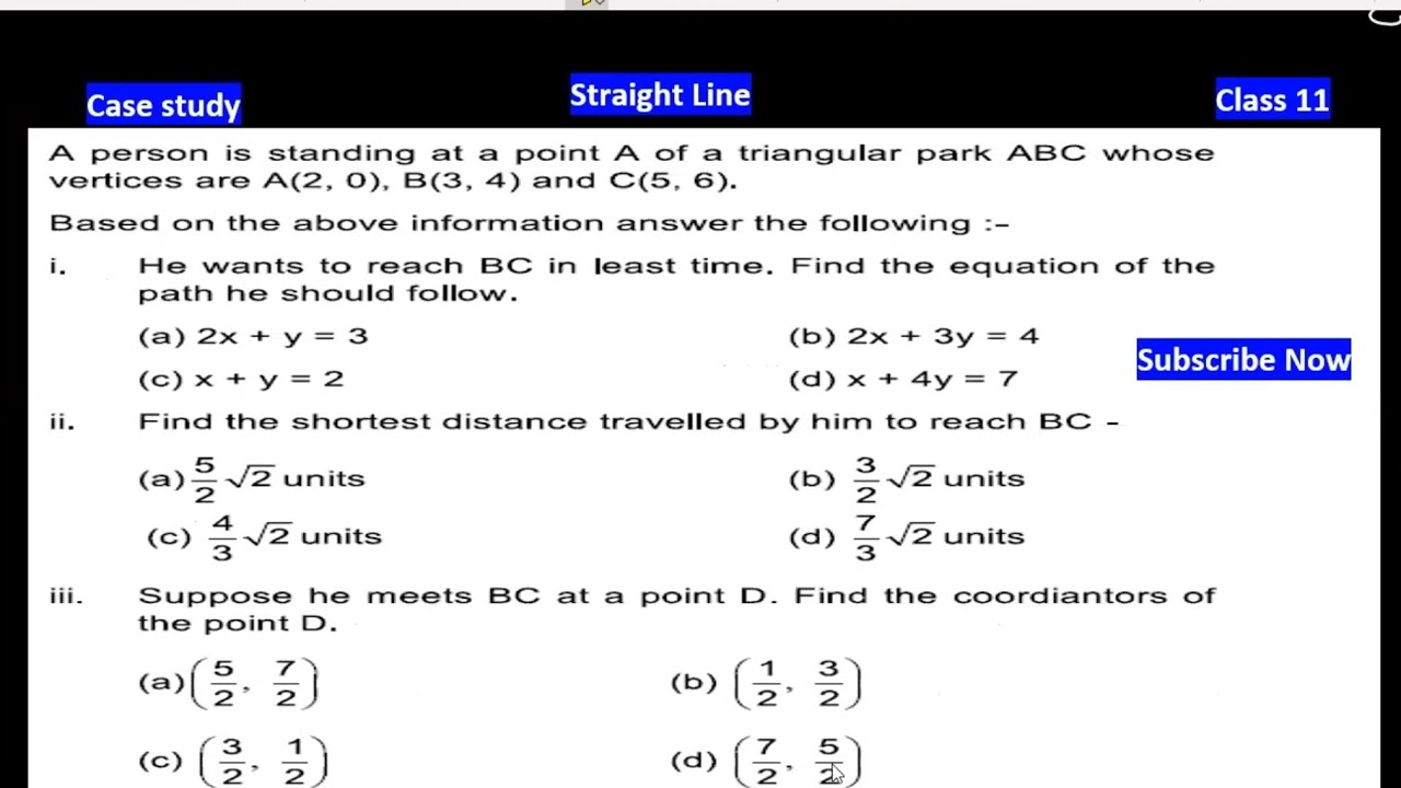 case study class 11 maths