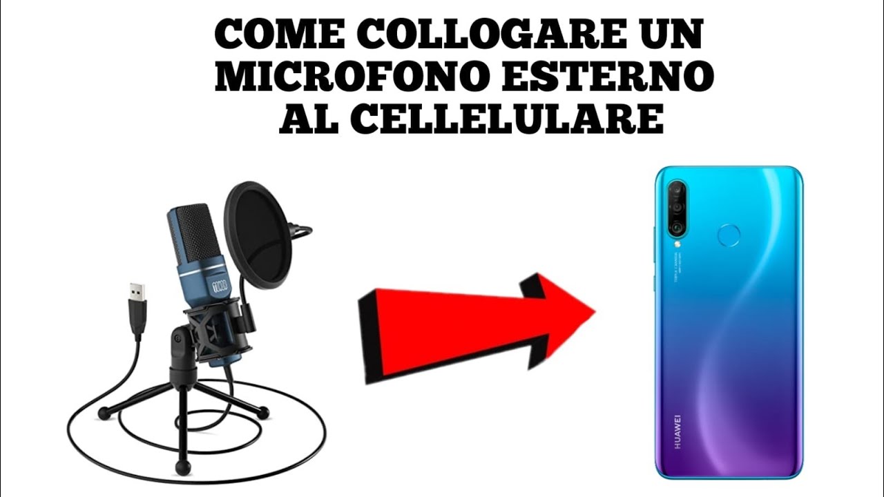 Collegare microfono per registrare da Smartphone! 