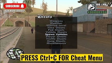 How To Add Cheat MoD in GTA SA in Pc