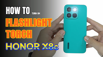 How to turn on Flashlight | Torch on Honor X8c