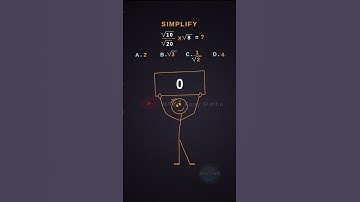 Simplify square  root 10 by20#maths #squareroot #shorts