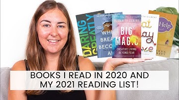 BOOKS I READ IN 2020 AND MY 2021 READING LIST! Book recommendations & reviews for 2021! Book Club!