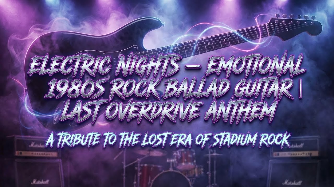 🌌 Electric Nights – Emotional 1980s Rock Ballad Guitar | Last Overdrive Anthem