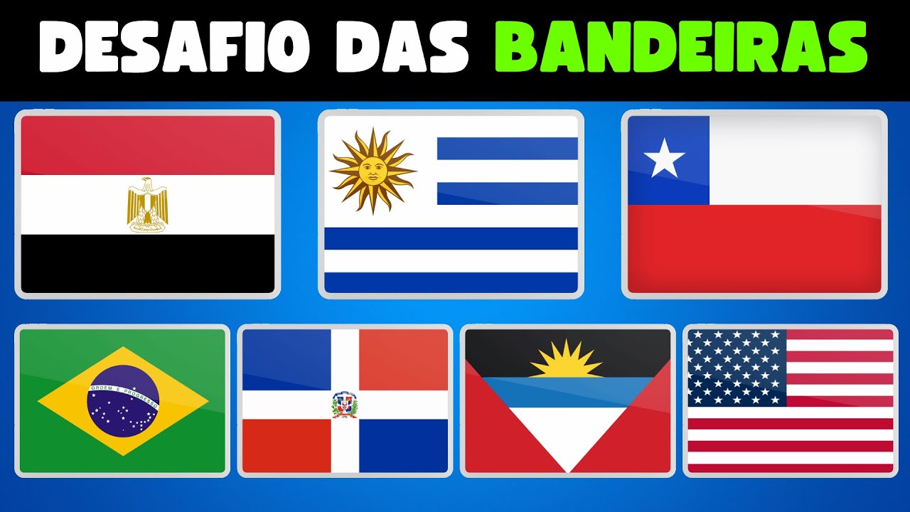 ADIVINHE TODAS as Bandeiras do Mundo 🌍