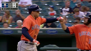 HOU@MIN: Springer lines opposite-field two-run tater