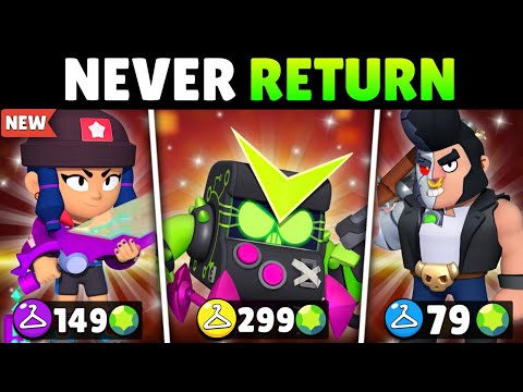 All EXCLUSIVE Skins That *NEVER* Return in Brawl Stars !!!