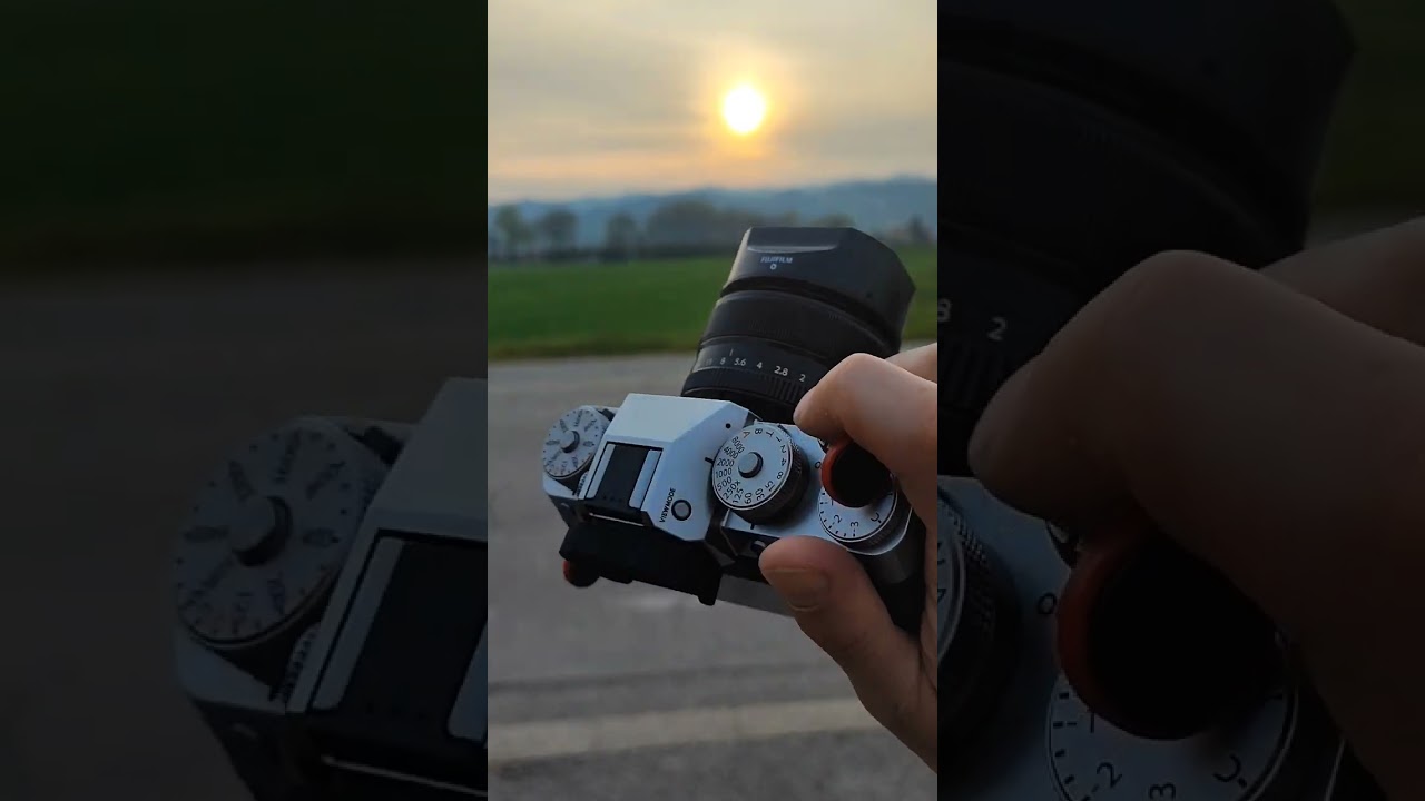 STUNNING first SUNSET of spring // Fujifilm X-T5 & 35mm f1.4 #shorts #short #sunset #spring #xt5