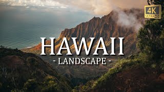 Hawaii, Calming Music With Beautiful Natural Landscapes - Video For Relaxation - 4K UHD
