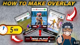 How To Make Bgmi Shorts Video Overlay In Just 5 Minutes ⚡🔥| Simple Editing Tutorial!Trobito Playzz