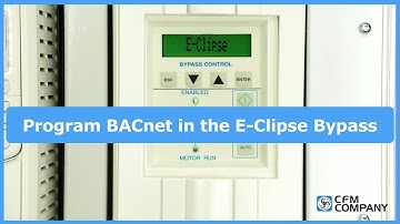Program the ACH580 E-Clipse Bypass for BACnet MS/TP
