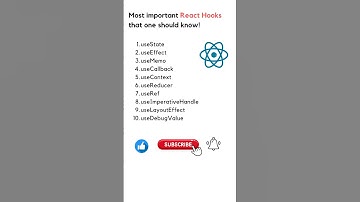 Must important react hooks you should know!! #reactjs #reacthooks #hooks #usestate #useeffect