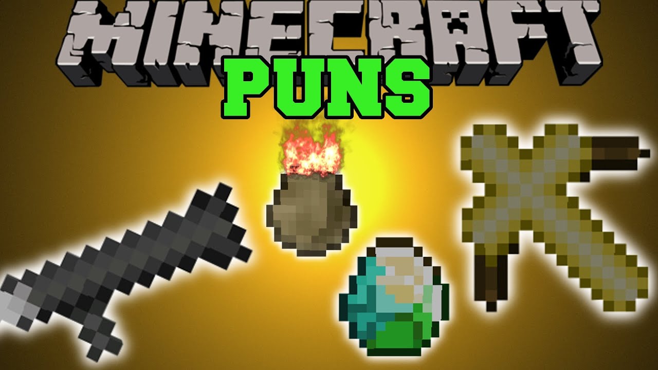 Minecraft: PUN MOD (KILL MOBS & COMPLETE TASKS WITH PUNS 