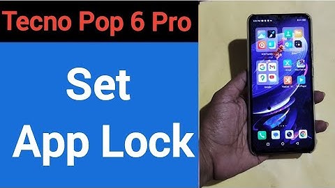 how to set App lock, Tecno Pop 6 Pro me Applock kaise set kare
