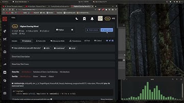Coding Every Day for 100 Days: Day 40 - Codewars, Rain, Music