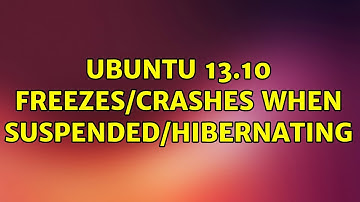 Ubuntu 13.10 freezes/crashes when suspended/hibernating