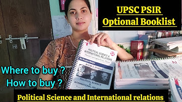 IAS 2026 PSIR Optional Booklist 📚📖|Detailed video for UPSC aspirants #upsc