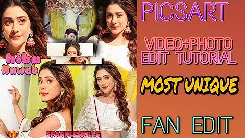 Picsart Editing Tutorial | Fan Edit | Unique Edit | Photo + Video Edit❤