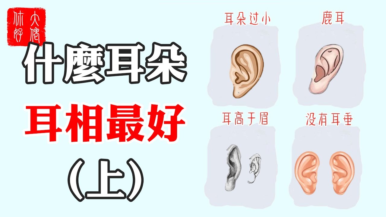 面相 什麼樣的耳朵最好 上 6種耳朵形態看命運 這一種大貴耳相很稀有 大佬你好啊 Youtube