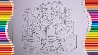 Minecraft Coloring Pages : How to Color Minecraft
