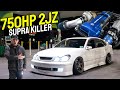 750HP BIG TURBO 2JZ TOYOTA ARISTO - The SLEEPER Supra Killer