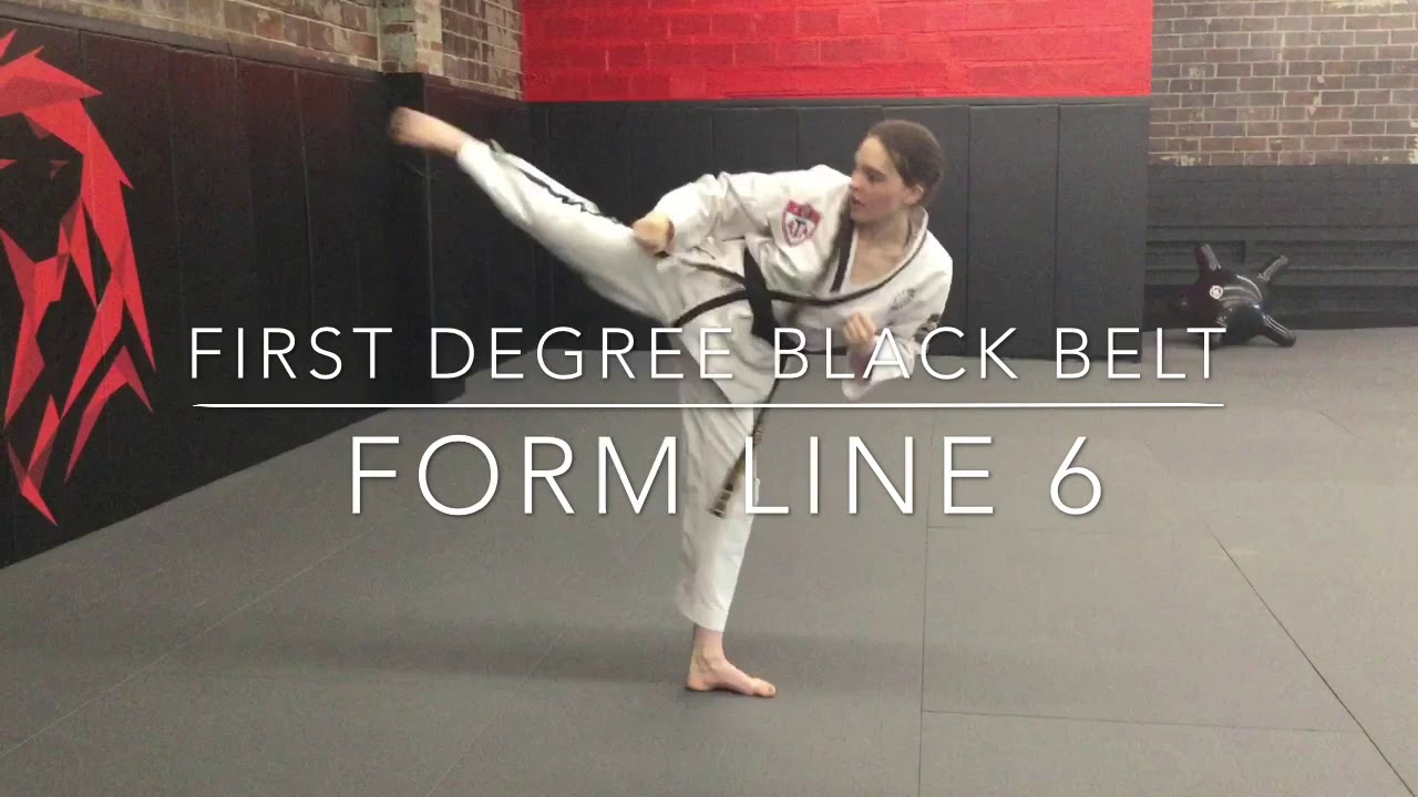 First Degree Black Belt Form Line 6 YouTube