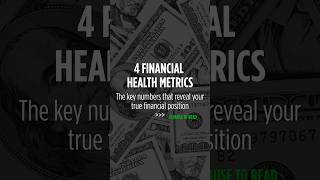 Financial Health Metrics #wealthbuilding #financialliteracy #mindsetshift #shorts