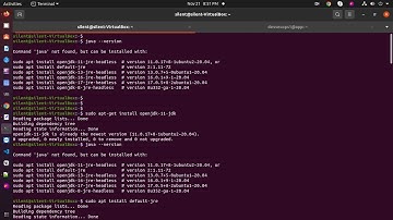 How to fix Command java not found, but can be installed with