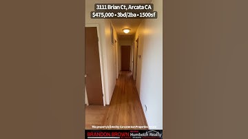 Video Walkthrough of a new listing in Arcata, CA