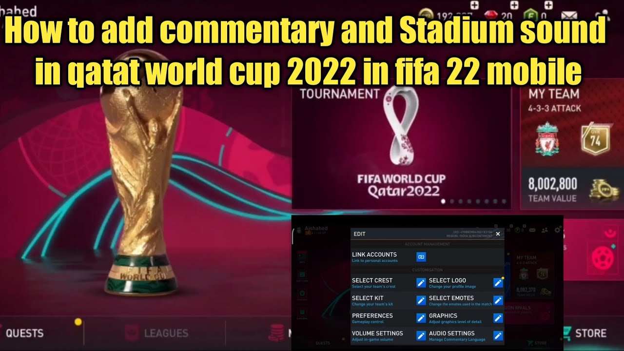 How to Add commentary and Stadium sound for fifa 23 mobile add