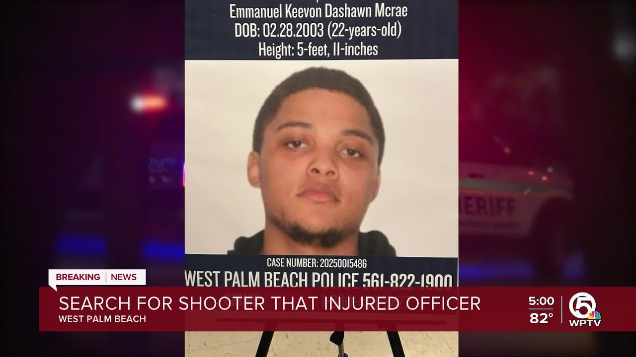 Search for 22-year-old man accused of shooting West Palm Beach police ...