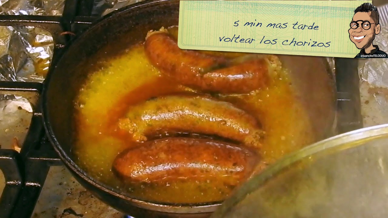 como hacer chorizos en un sarten