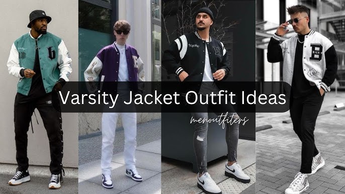 Tan Varsity Jacket Outfits For Men (30 ideas & outfits)