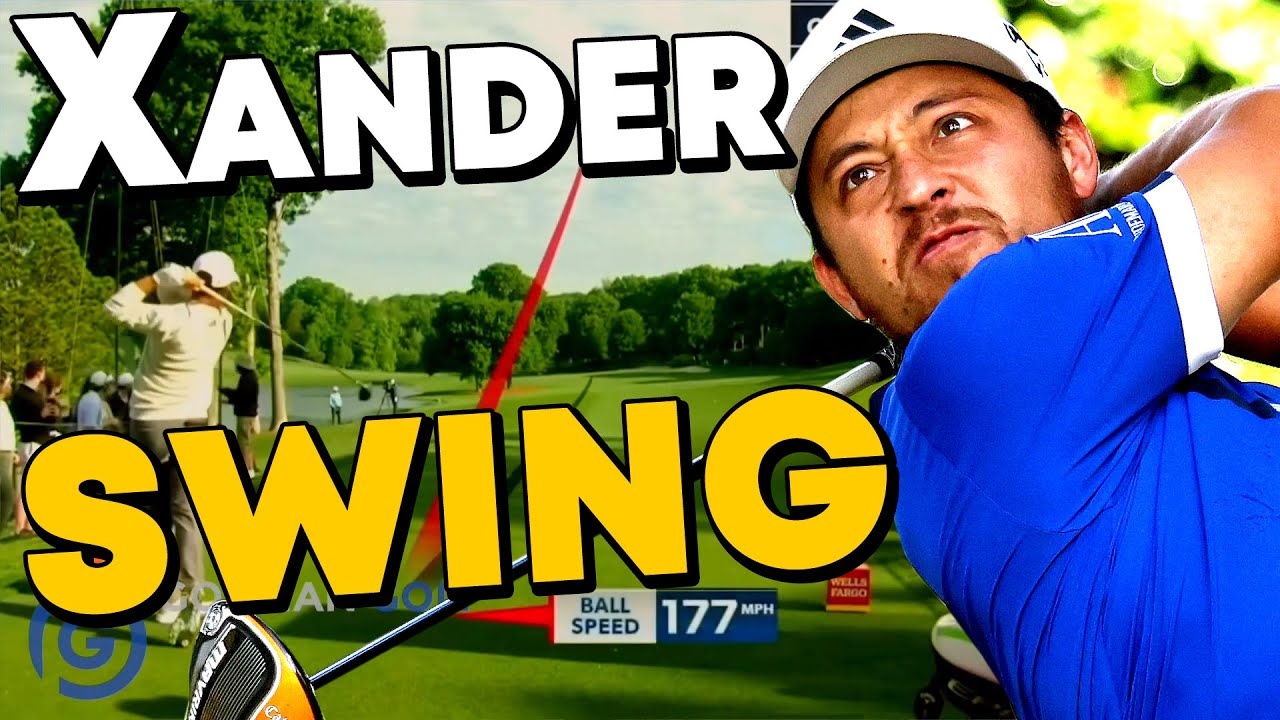 Xander Schauffele Golf Swing Swirling Shallow Shot YouTube