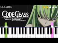 Code Geass OP - Colors - FLOW | EASY Piano Tutorial