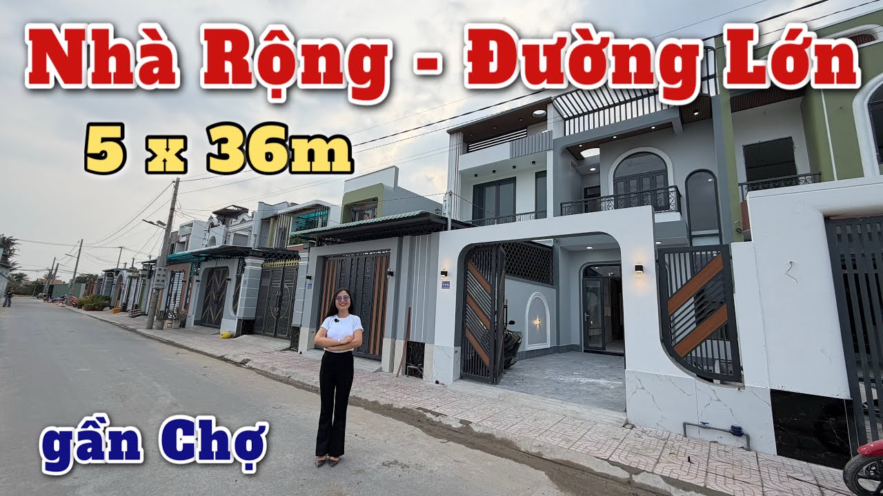 NHÀ RỘNG RÃI ĐƯỜNG LỚN DỄ ĐI DỄ NHỚ😮Đường nhựa thông khu dân cư ở đông 5x36m gần chợ